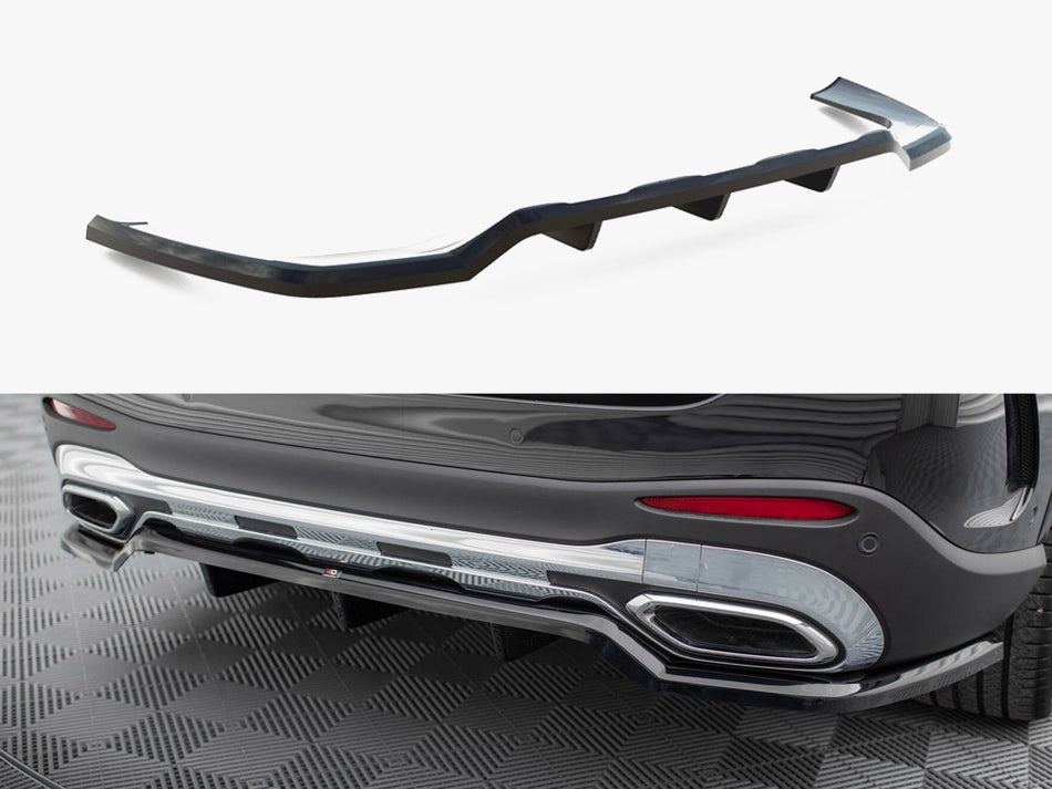 Maxton Design Rear Splitter (Vertical Bars) Mercedes-Benz GLC AMG-Line X254 - ME-GLC-X254-AMGLINE-RD1G+RD2G - Image 1