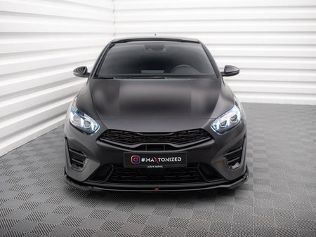 Maxton Design Front Splitter V.1 Kia Proceed GT Mk3 Facelift / Ceed GT / GT - Line Mk1 Facelift - KI-CE-3F-PRO-GT-FD1G - Image 3