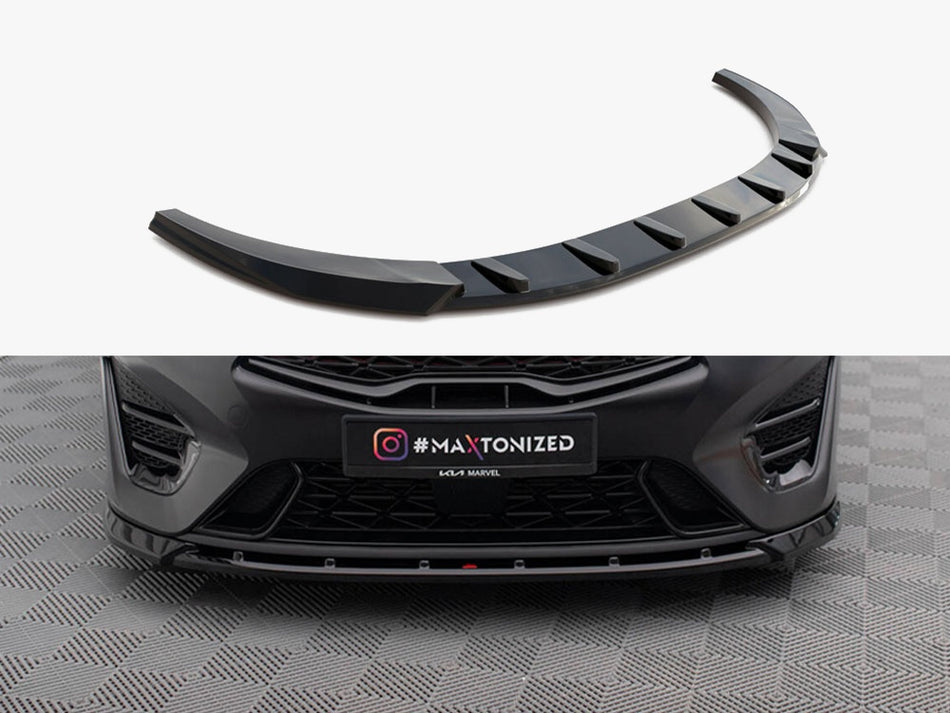 Maxton Design Front Splitter V.2 Kia Proceed GT Mk3 Facelift / Ceed GT / GT - Line Mk1 Facelift - KI-CE-3F-PRO-GT-FD2G - Image 1