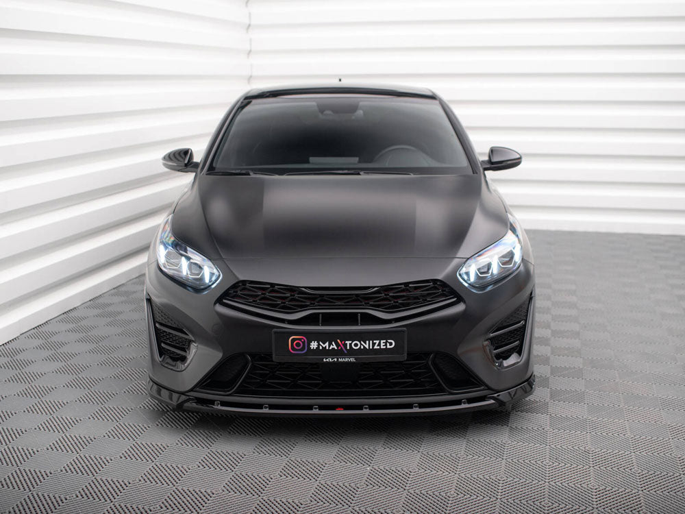 Maxton Design Front Splitter V.2 Kia Proceed GT Mk3 Facelift / Ceed GT / GT - Line Mk1 Facelift - KI-CE-3F-PRO-GT-FD2G - Image 3