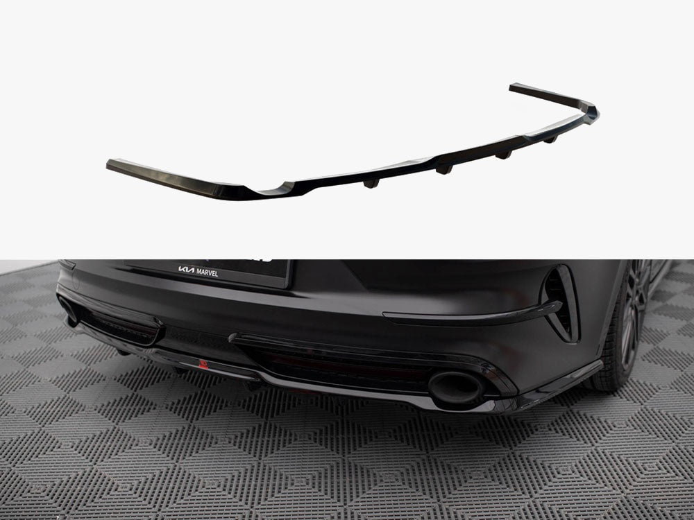 Maxton Design Central Rear Splitter (Vertical Bars) KIA ProCeed GT Mk1 Facelift - KI-CE-3F-PRO-GT-RD1G+RD2G - Image 1