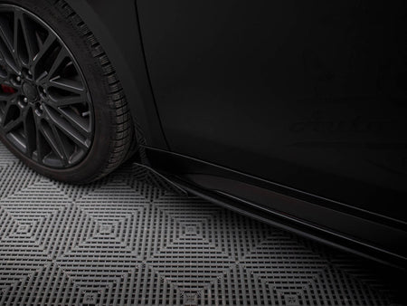 Maxton Design Street PRO Side Skirts Diffusers + Flaps Kia Proceed GT / GT-Line Mk1 Facelift / Ceed GT Mk3 Facelift - KICE3FPROGTCNC-SD1B+SF1G - Image 6