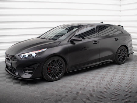 Maxton Design Street PRO Side Skirts Diffusers Kia Proceed GT / GT-Line Mk1 Facelift / Ceed GT Mk3 Facelift - KICE3FPROGTCNC-SD1B - Image 2