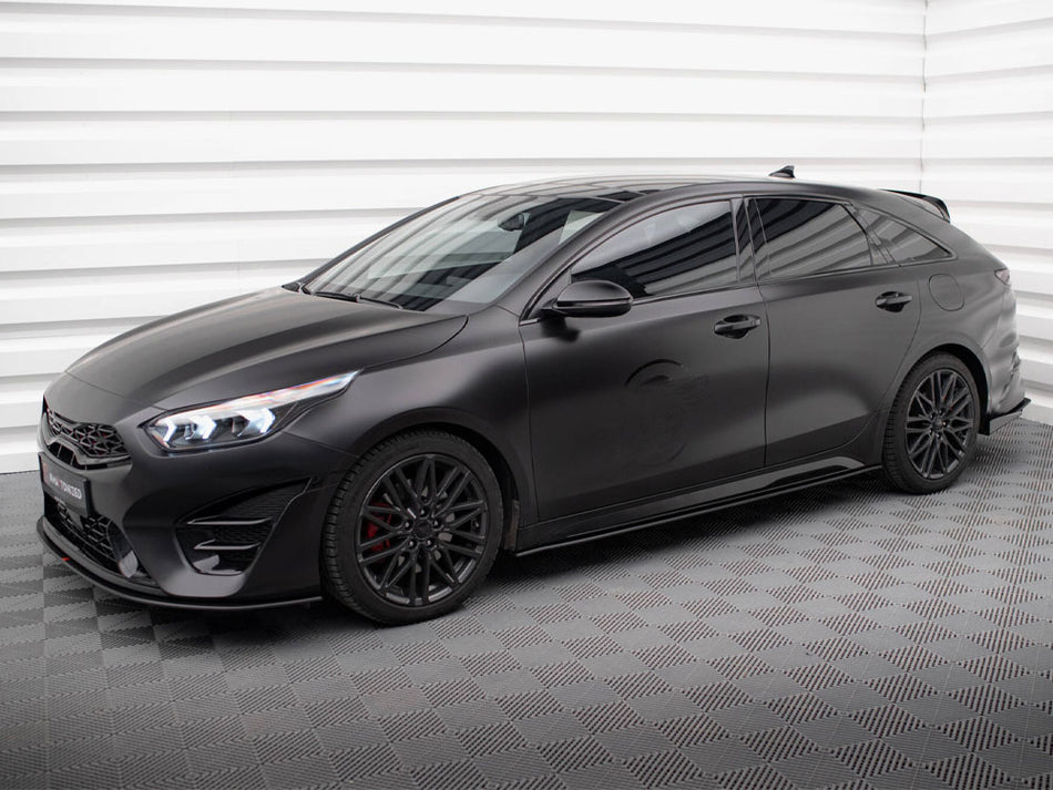 Maxton Design Street PRO Side Skirts Diffusers Kia Proceed GT / GT-Line Mk1 Facelift / Ceed GT Mk3 Facelift - KICE3FPROGTCNC-SD1B - Image 2