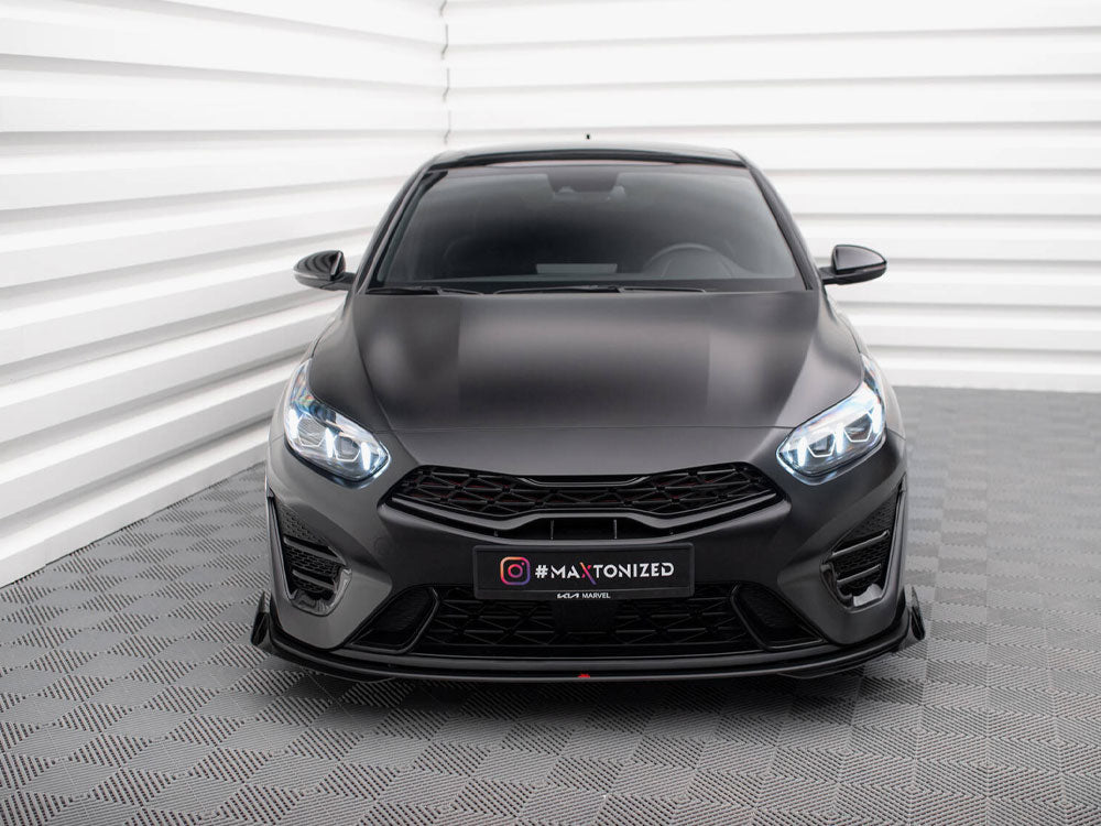 Street PRO Front Splitter + Flaps Kia Proceed GT Mk3 Facelift / Ceed GT / GT - Line Mk1 Facelift