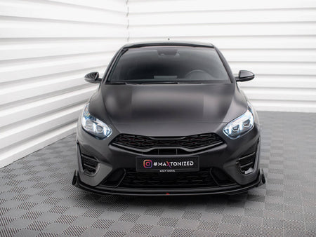 Street PRO Front Splitter + Flaps Kia Proceed GT Mk3 Facelift / Ceed GT / GT - Line Mk1 Facelift