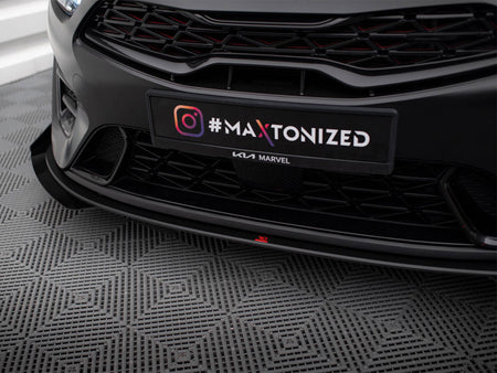 Maxton Design Street PRO Front Splitter + Flaps Kia Proceed GT Mk3 Facelift / Ceed GT / GT - Line Mk1 Facelift - KICE3FPROGTCNC-FD1B+FSF1G - Image 4