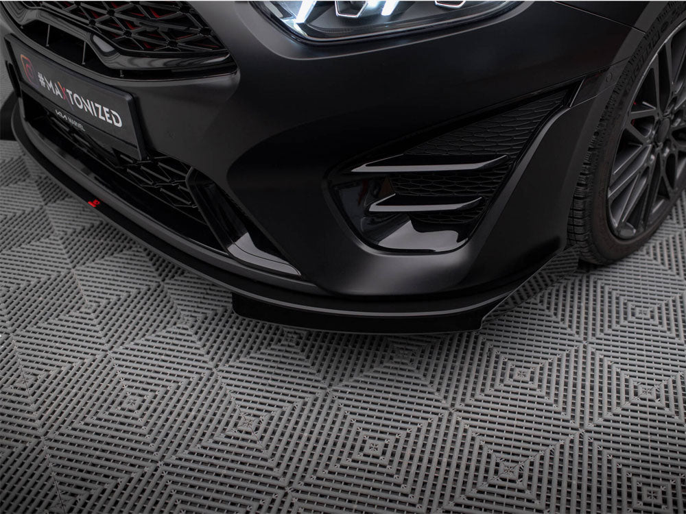 Maxton Design Street PRO Front Splitter + Flaps Kia Proceed GT Mk3 Facelift / Ceed GT / GT - Line Mk1 Facelift - KICE3FPROGTCNC-FD1B+FSF1G - Image 5