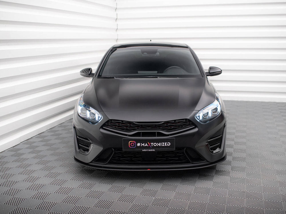Maxton Design Street PRO Front Splitter Kia Proceed GT Mk3 Facelift / Ceed GT / GT - Line Mk1 Facelift - KICE3FPROGTCNC-FD1B - Image 3