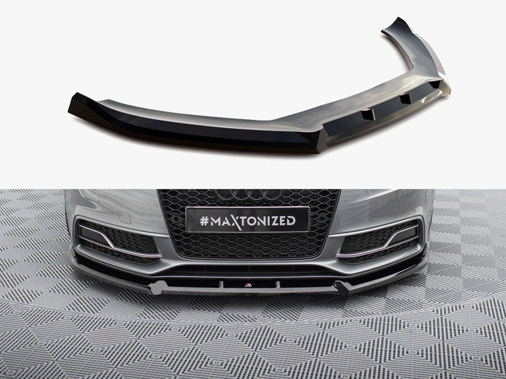 Maxton Design Front Splitter V.3 Audi S5 / A5 S-Line Coupe / Sportback 8T Facelift - AU-S5-1F-FD1G - Image 1