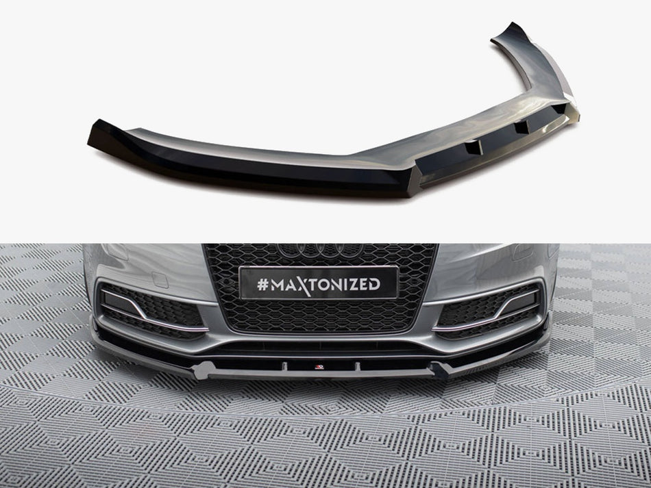 Maxton Design Front Splitter V.3 Audi S5 / A5 S-Line Coupe / Sportback 8T Facelift - AU-S5-1F-FD1G - Image 1