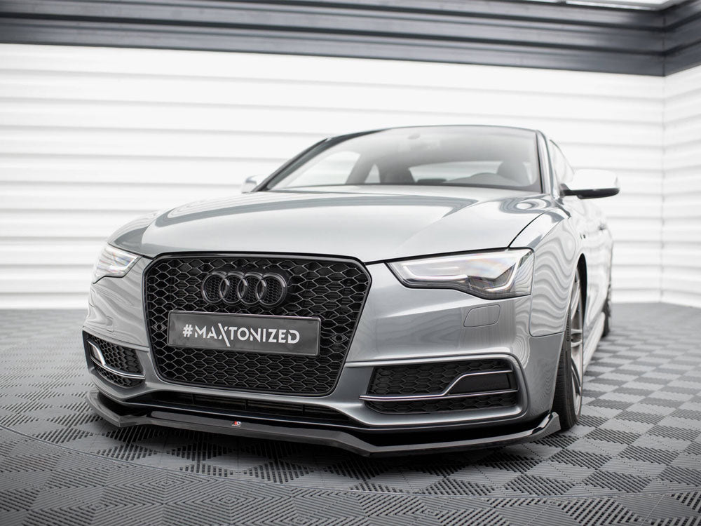 Maxton Design Front Splitter V.4 Audi S5 / A5 S-Line Coupe / Sportback 8T Facelift - AU-S5-1F-FD2G - Image 2