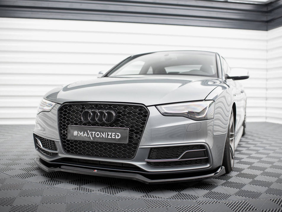 Maxton Design Front Splitter V.4 Audi S5 / A5 S-Line Coupe / Sportback 8T Facelift - AU-S5-1F-FD2G - Image 2