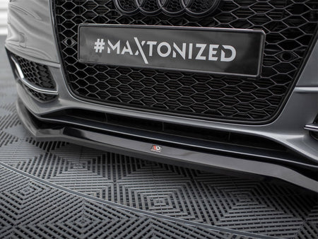 Maxton Design Front Splitter V.4 Audi S5 / A5 S-Line Coupe / Sportback 8T Facelift - AU-S5-1F-FD2G - Image 4