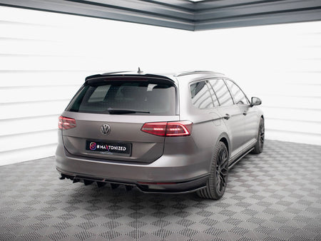 Maxton Design Rear Splitter (Vertical Bars) Volkswagen Passat R-Line B8 - VW-PA-B8-RLINE-RSD2G+RD1G - Image 2