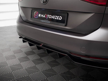Maxton Design Rear Splitter (Vertical Bars) Volkswagen Passat R-Line B8 - VW-PA-B8-RLINE-RSD2G+RD1G - Image 5