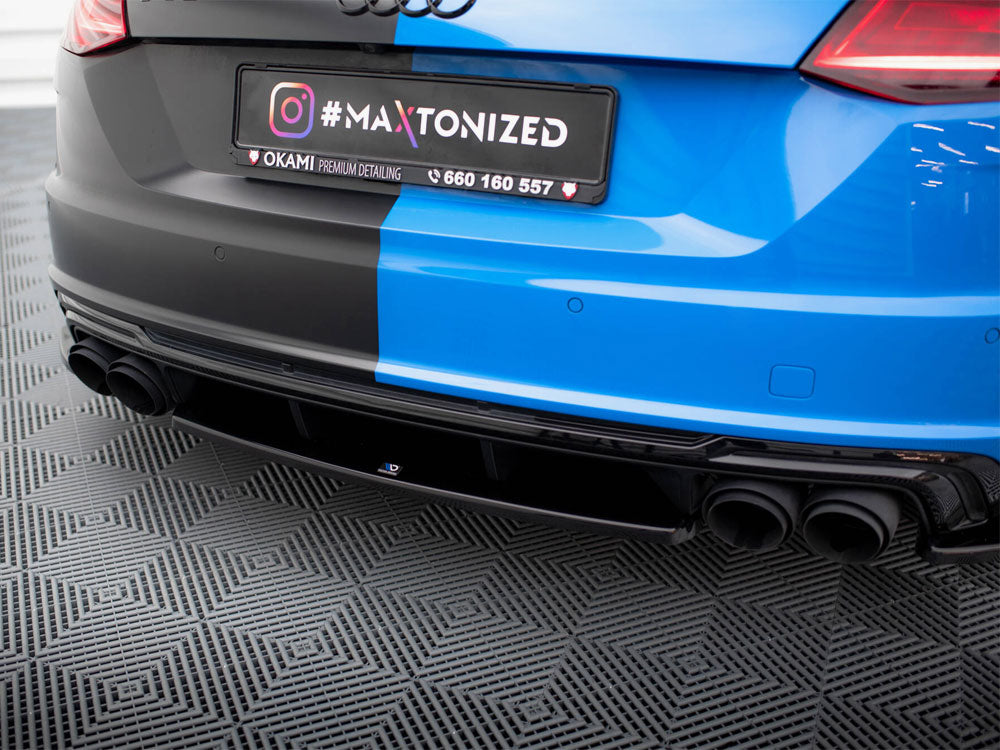 Maxton Design Central Rear Splitter Audi TT S 8S Facelift - AU-TT-3-S-RD1G - Image 4