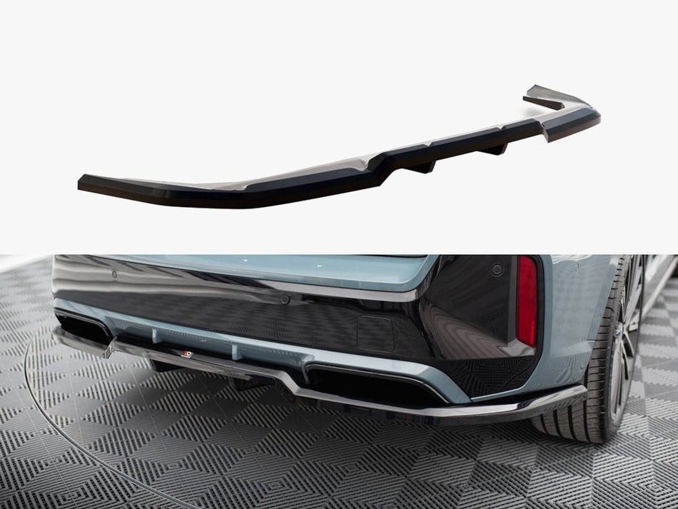 Maxton Design Central Rear Splitter (Vertical Bars) BMW X1 M-Pack U11 - BM-X1-U11-MPACK-RD1G+RD2G - Image 1