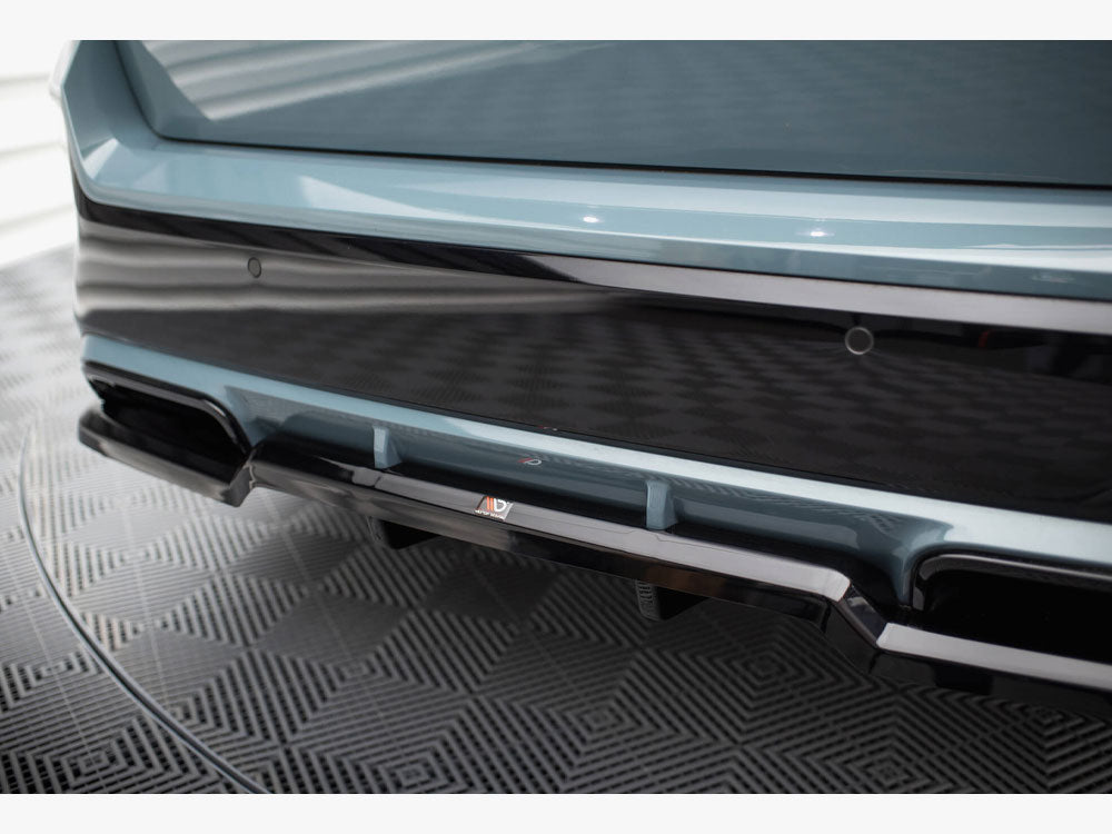 Maxton Design Central Rear Splitter (Vertical Bars) BMW X1 M-Pack U11 - BM-X1-U11-MPACK-RD1G+RD2G - Image 4