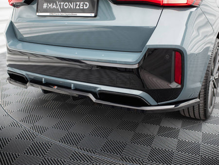 Maxton Design Central Rear Splitter (Vertical Bars) BMW X1 M-Pack U11 - BM-X1-U11-MPACK-RD1G+RD2G - Image 3