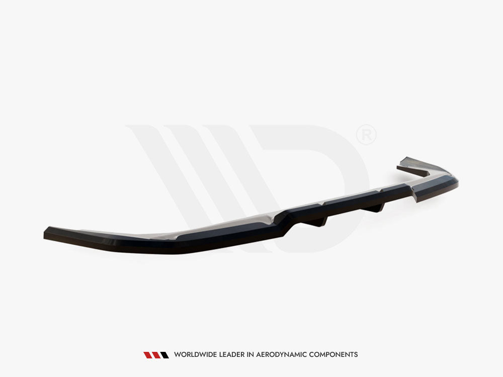 Maxton Design Central Rear Splitter (Vertical Bars) BMW X1 M-Pack U11 - BM-X1-U11-MPACK-RD1G+RD2G - Image 7