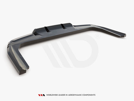 Maxton Design Central Rear Splitter (Vertical Bars) BMW X1 M-Pack U11 - BM-X1-U11-MPACK-RD1G+RD2G - Image 8