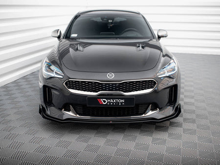Maxton Design Street PRO Front Splitter + Flaps Kia Stinger GT / GT-Line / Standard Mk1 - KIST1GTLINECNC-FD1B+FSF1G - Image 3