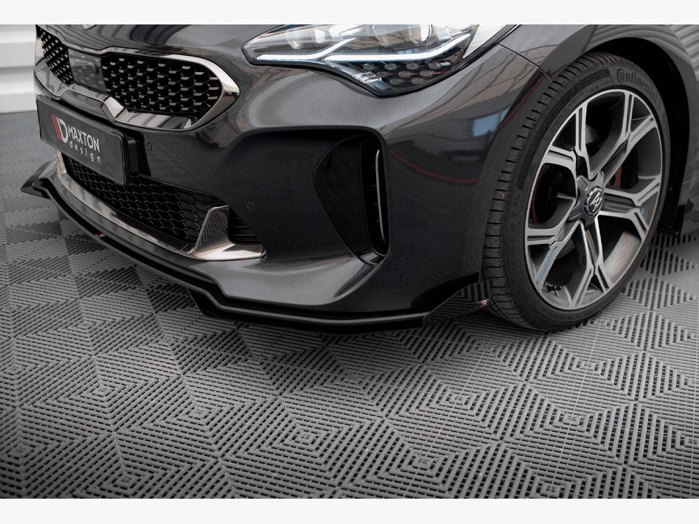 Maxton Design Street PRO Front Splitter + Flaps Kia Stinger GT / GT-Line / Standard Mk1 - KIST1GTLINECNC-FD1B+FSF1G - Image 5