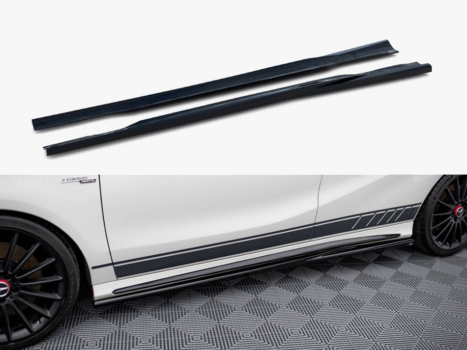 Maxton Design Side Skirts Diffusers Mercedes-Benz A45 AMG W176 - ME-A45-W176-SD1G - Image 1