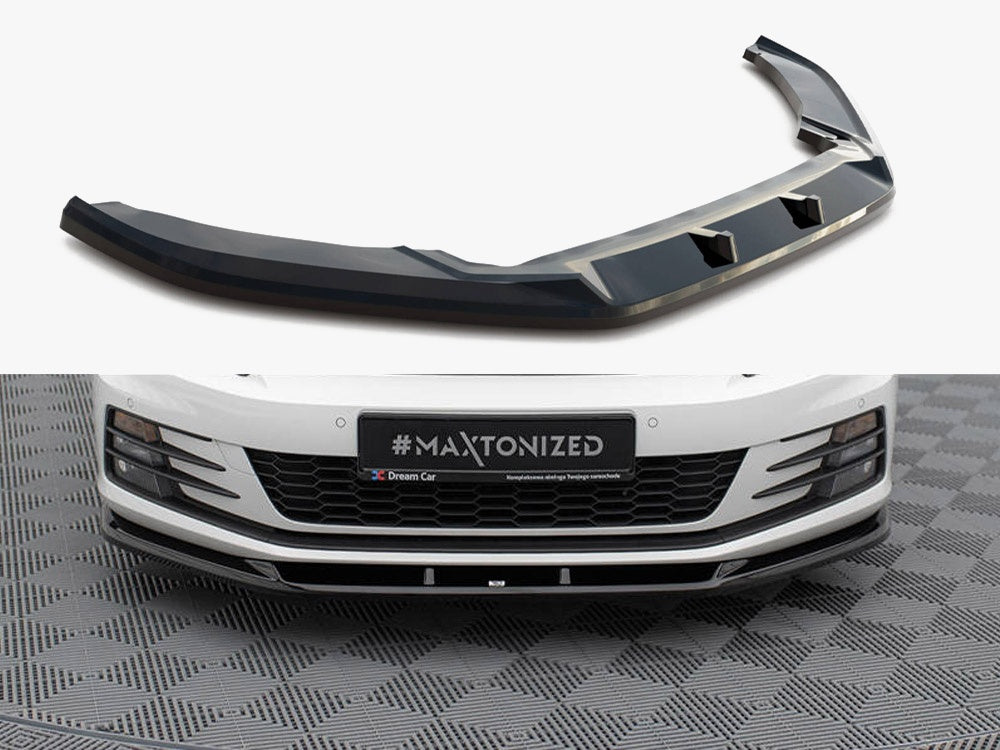 Maxton Design Front Splitter V.1 Volkswagen Scirocco Mk3 Facelift - VW-SC-3F-FD1G - Image 1