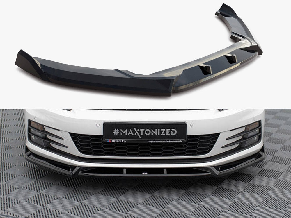 Maxton Design Front Splitter V.2 Volkswagen Scirocco Mk3 Facelift - VW-SC-3F-FD2G - Image 1