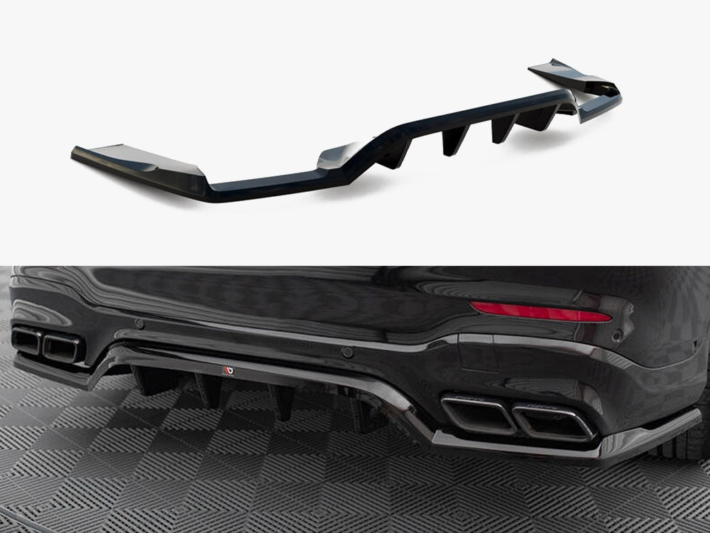 Maxton Design Rear Splitter (Vertical Bars) V.1 Mercedes-AMG GLC 63 SUV X253 - ME-GLC-X253-63-RD1G+RD2G - Image 1