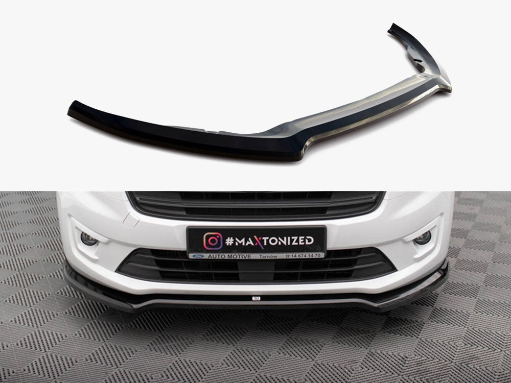 Maxton Design Front Splitter V.1 Ford Transit Connect Mk2 Facelift - FO-TR-CON-3-FD1G - Image 1