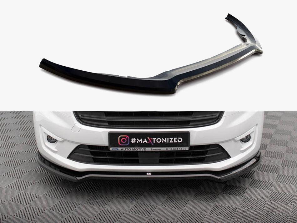 Maxton Design Front Splitter V.1 Ford Transit Connect Mk2 Facelift - FO-TR-CON-3-FD1G - Image 1