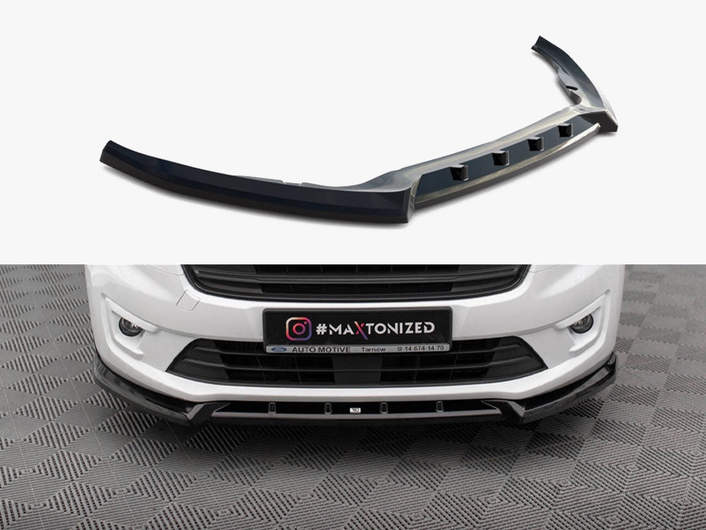 Maxton Design Front Splitter V.2 Ford Transit Connect Mk2 Facelift - FO-TR-CON-3-FD2G - Image 1