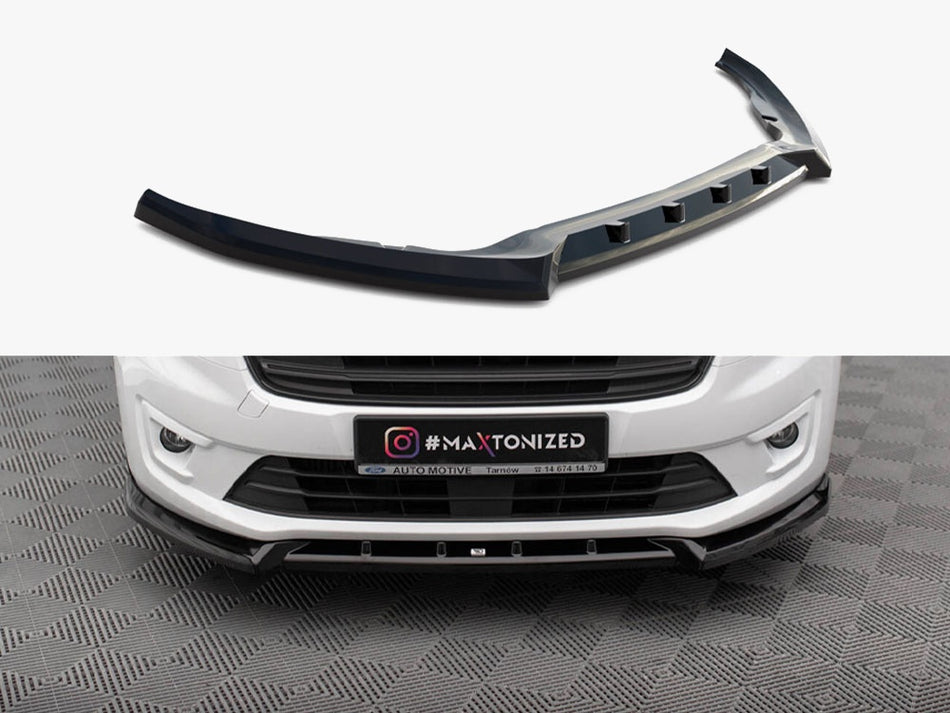 Maxton Design Front Splitter V.2 Ford Transit Connect Mk2 Facelift - FO-TR-CON-3-FD2G - Image 1