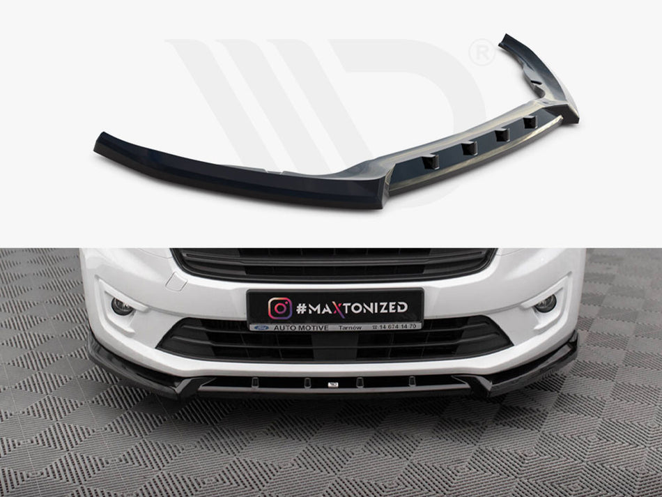 MAXTON DESIGN Front Splitter V.2 Ford Transit Connect Mk2 Facelift