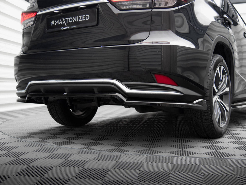 Maxton Design Central Rear Splitter (Vertical Bars) Lexus RX Mk4 Facelift - LE-RX-4F-RD1G+RD2G - Image 3