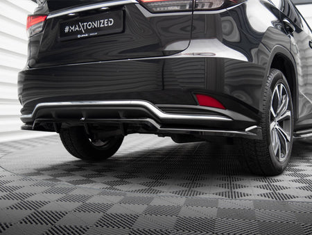 Maxton Design Central Rear Splitter (Vertical Bars) Lexus RX Mk4 Facelift - LE-RX-4F-RD1G+RD2G - Image 3
