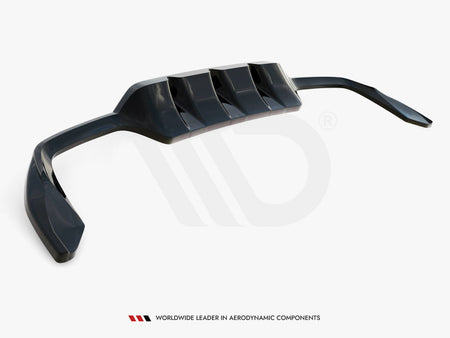 Maxton Design Central Rear Splitter (Vertical Bars) Cupra Leon Hatchback Mk1 - CU-LE-1-RD1G+RD2G - Image 6