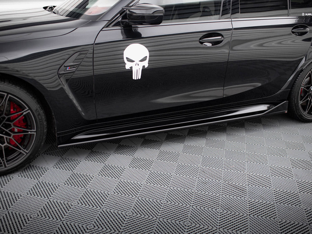 Maxton Design Side Skirts Diffusers V.3 CSL Look BMW M3 Sedan / Touring G80 / G81 - BM-3-G80-M-SD3G - Image 3