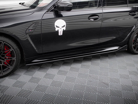 Maxton Design Side Skirts Diffusers V.3 CSL Look BMW M3 Sedan / Touring G80 / G81 - BM-3-G80-M-SD3G - Image 3
