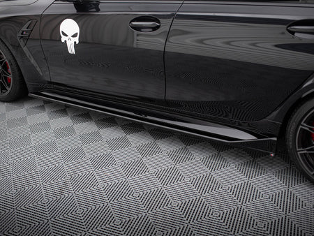 Maxton Design Side Skirts Diffusers V.3 CSL Look BMW M3 Sedan / Touring G80 / G81 - BM-3-G80-M-SD3G - Image 4