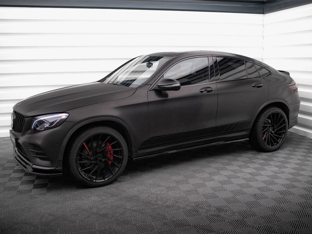 Maxton Design Side Skirts Diffusers V.2 Mercedes-Benz GLC Coupe AMG-Line C253 - ME-GLC-C253F-AMGLINE-SD2G - Image 2