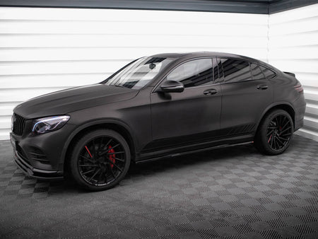 Maxton Design Side Skirts Diffusers V.2 Mercedes-Benz GLC Coupe AMG-Line C253 - ME-GLC-C253F-AMGLINE-SD2G - Image 2