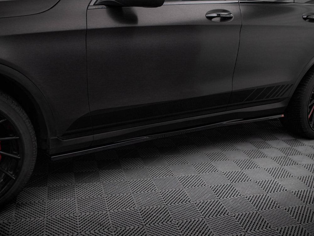 Maxton Design Side Skirts Diffusers V.2 Mercedes-Benz GLC Coupe AMG-Line C253 - ME-GLC-C253F-AMGLINE-SD2G - Image 3