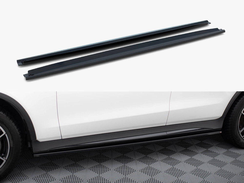 Maxton Design Side Skirts Diffusers V.3 Mercedes-Benz GLC Coupe AMG-Line C253 - ME-GLC-C253F-AMGLINE-SD3G - Image 1