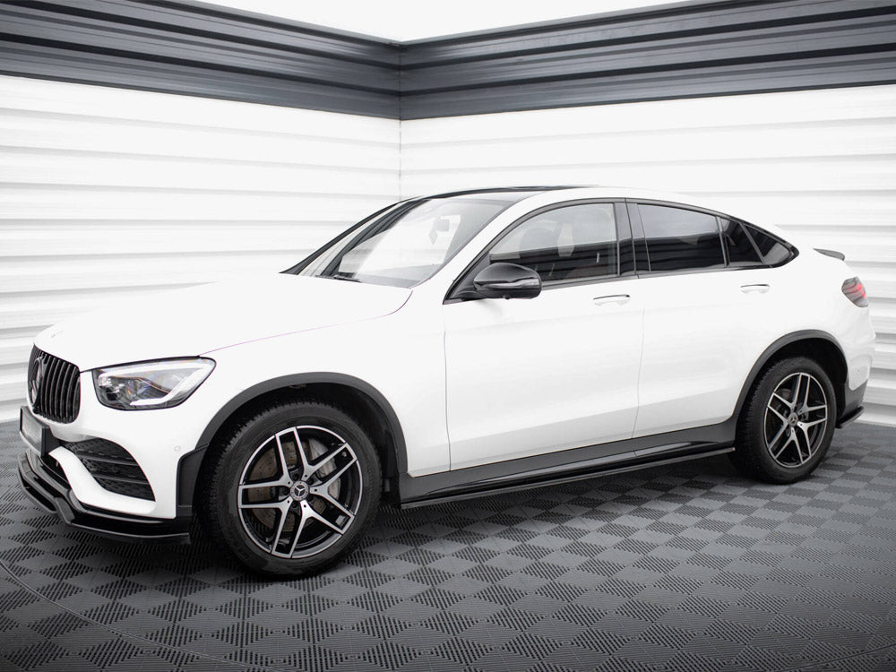 Maxton Design Side Skirts Diffusers V.3 Mercedes-Benz GLC Coupe AMG-Line C253 - ME-GLC-C253F-AMGLINE-SD3G - Image 2