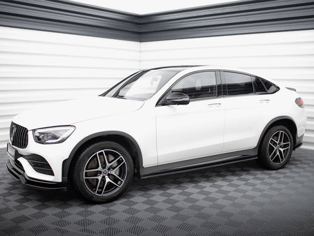 Maxton Design Side Skirts Diffusers V.3 Mercedes-Benz GLC Coupe AMG-Line C253 - ME-GLC-C253F-AMGLINE-SD3G - Image 2