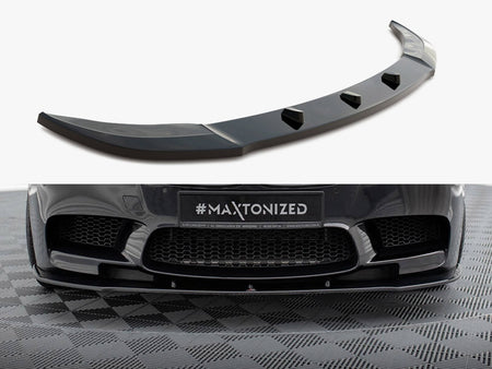 Maxton Design Front Splitter V.1 BMW M5 F10 / F11 - Textured - BM-5-10-M-FD1T - Image 1